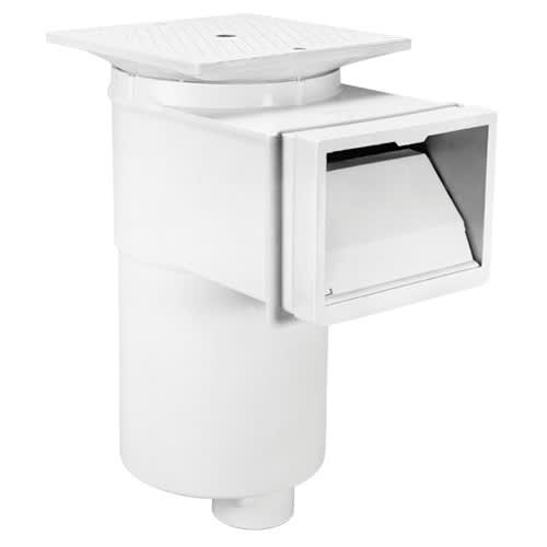 Hayward Vinyl/Fiberglass Auto-Skim Series Skimmer 1-1/2in FPT, Square Cover, White, Vinyl/Fiberglass  
