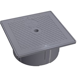 Hayward Skimmer Square Collar & Cover Assembly, Dark Gray  