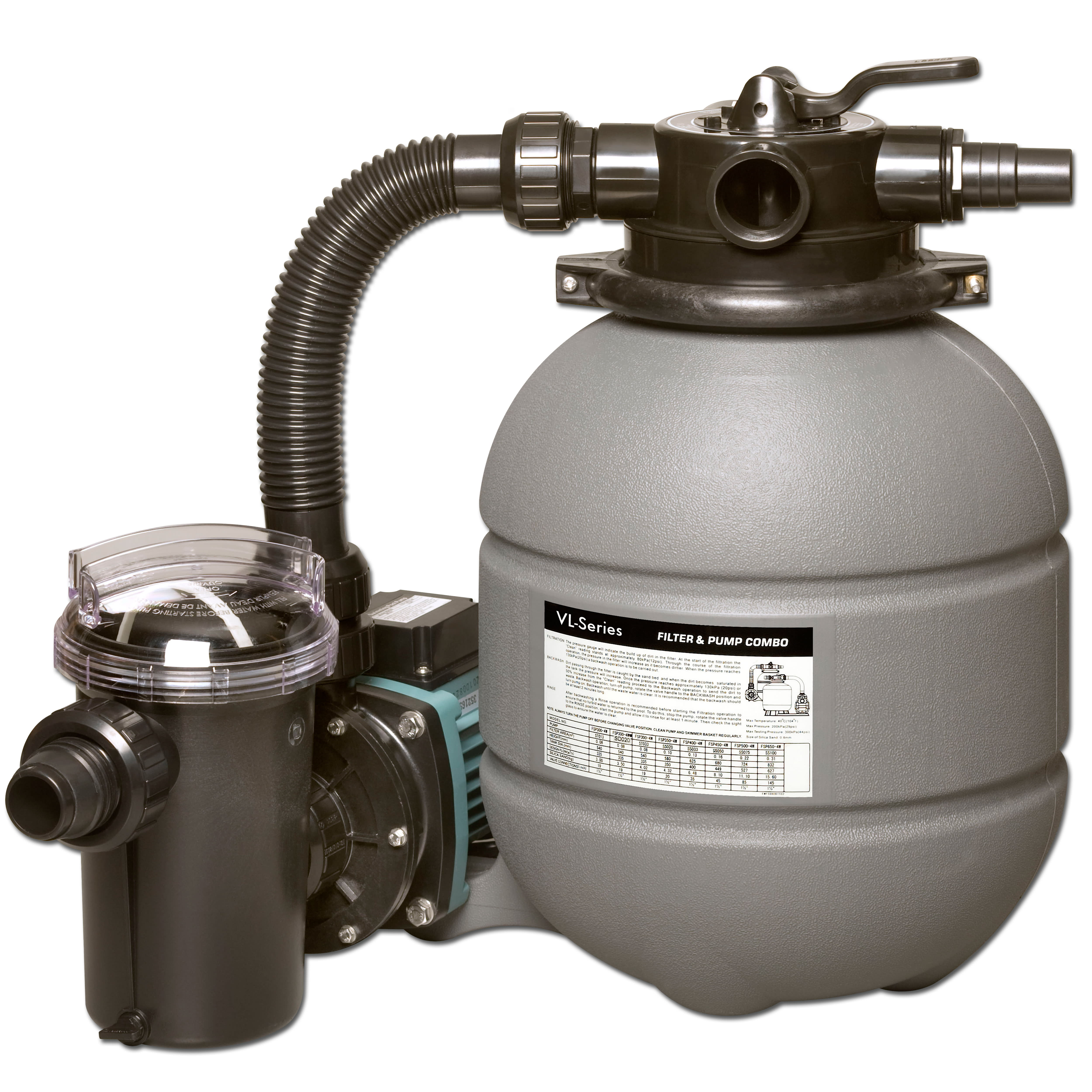 Hayward VL Series 13in Top Mount Above Ground Sand Filter System w/ 30 GPM Pump  