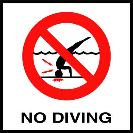Inlays No Diving w/ Int'L Symbol , SM | C611500 - product image
