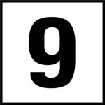 Inlays 5Ft Sr 5 W/Ft Depth Marker-Ceramic Black/White Skid Resistant 6" Depth Marker 5 Ft Skid Resistant 6In x 6In Ceramic | C620050 image 2