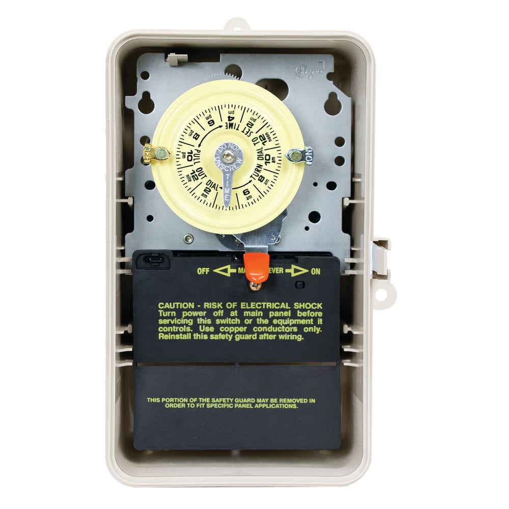 Intermatic Mechanical Timer Switch, Analog/Mechanical 120 VAC 16 A 5 hp SPST 6-1/2" x 4" x 10" image 2