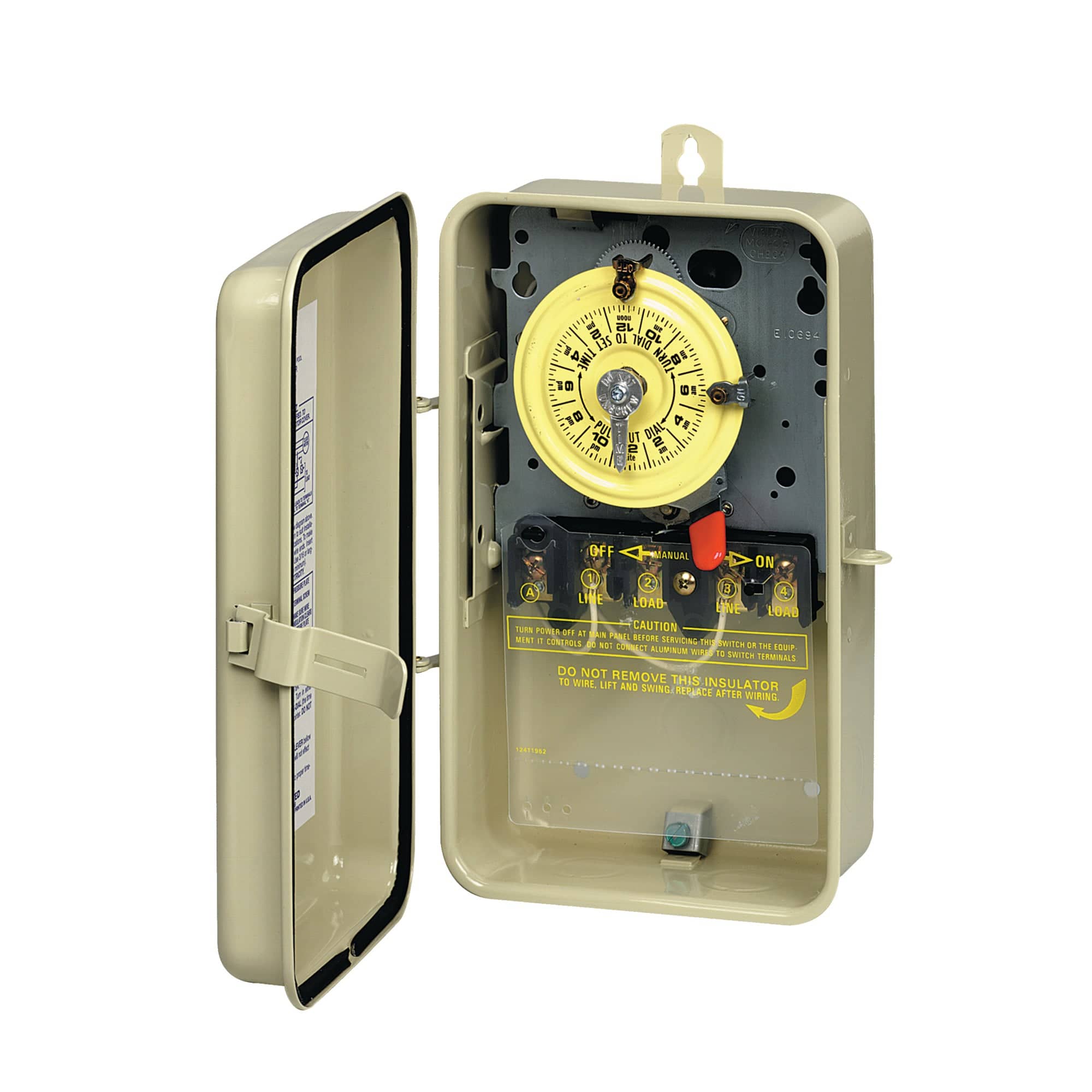 208 to 277 VAC 40 A 6.5in x 3.625in x 10.125in Mechanical Time Switch  ITM