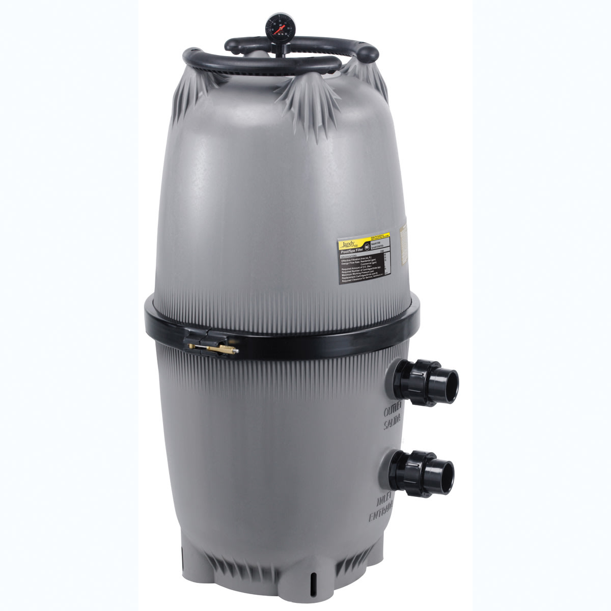 Jandy CL Series 340 sf Quad Element Cartridge Filter, Same Side Ports image 2