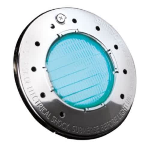 Jandy WaterColors Small RGBW LED Pool and Spa Light, 12 V, 25 W, 100ft Cord, 2 Amp, Stainless Steel Face Ring  