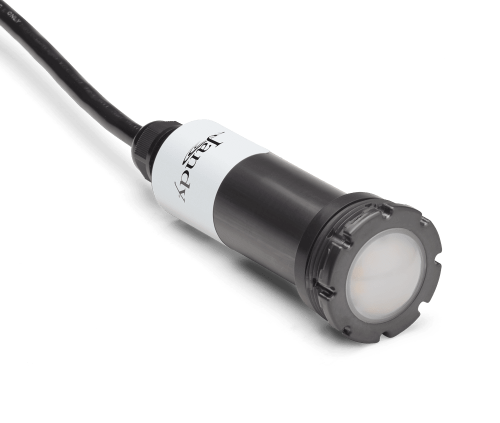 Jandy WaterColors HydroCool Nicheless Daylight White LED Pool and Spa Light, 12 W, 12 V, 100' Cord, 1 Amp, 5 1/2" Long | JLUW12W100