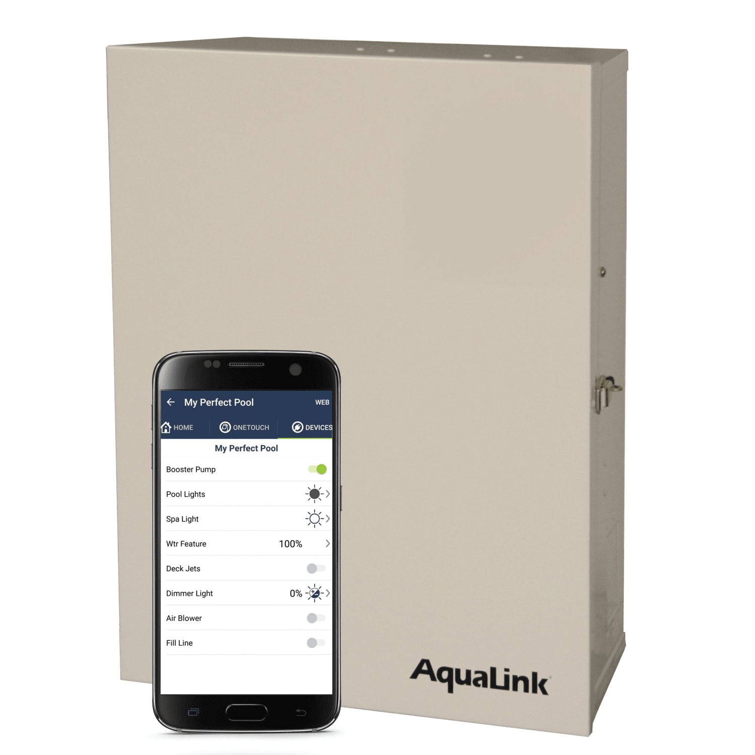 Jandy Aqualink RS8 Pool and Spa System for up to 8 Relays and with 2 Actuators  