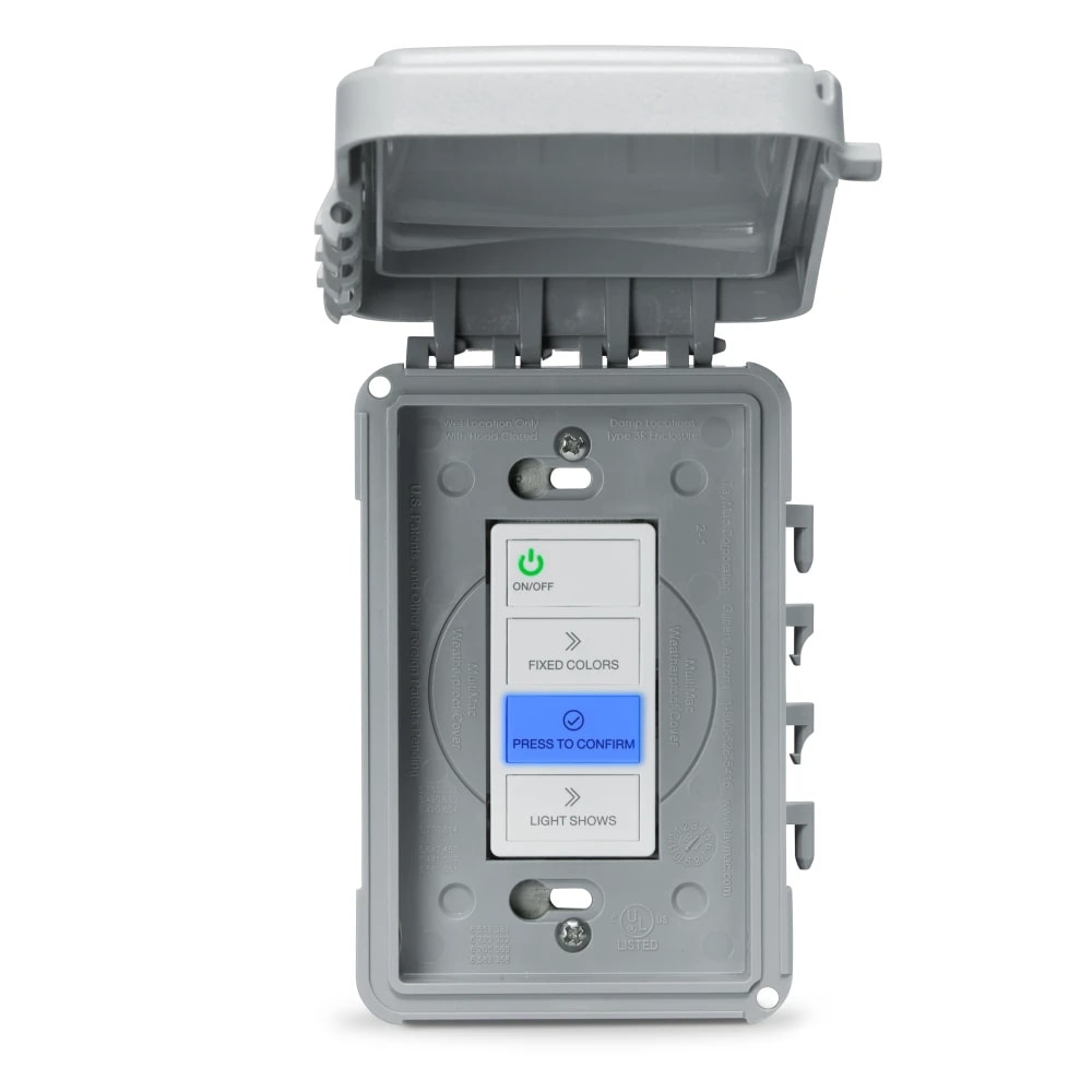 Jandy WaterColor Pool LED Light Controller, 120 VAC, 60Hz, 300W, Wall-Mount, Weatherproof Cover | WLC4C image 2