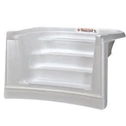 Latham White 6' French Curved Bullnose - product image