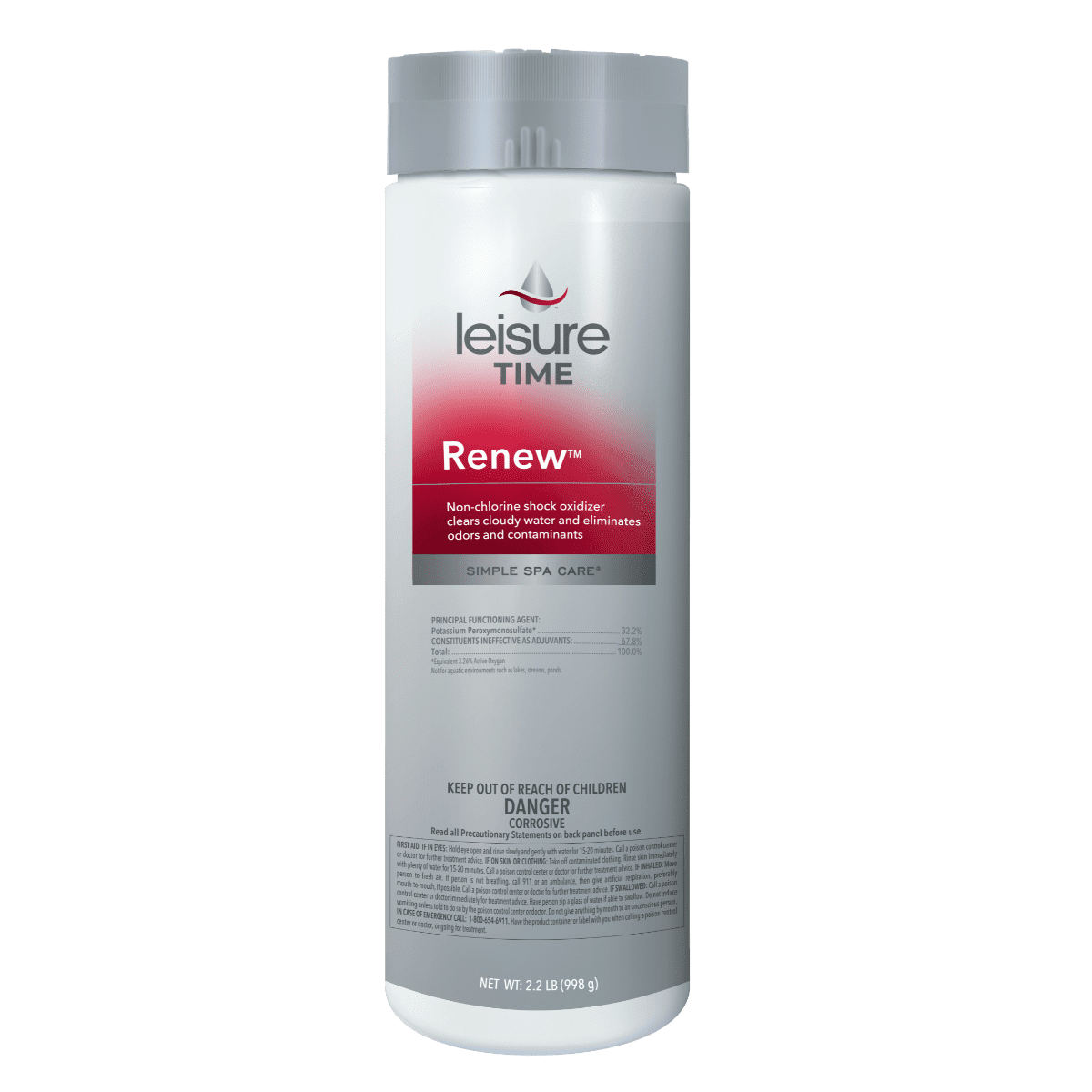 Leisure Time Spa Renew Non Chlorine Shock, 2.2 lb Bottle, 12/Case - product image