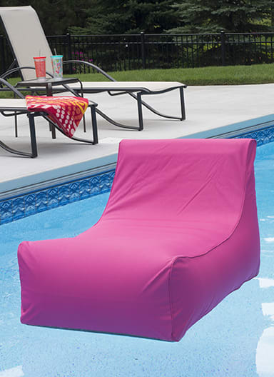 Ocean Blue Capri Inflatable Lounger Lime - product image