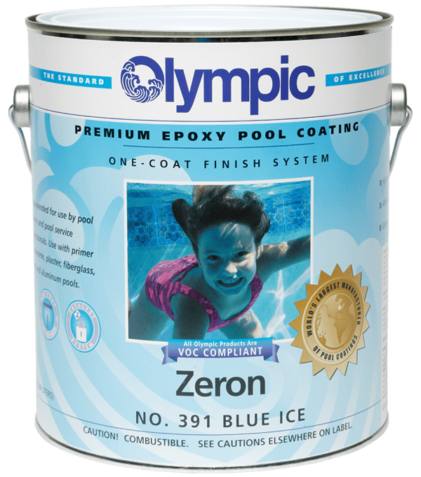 Olympic 391 Zeron Epoxy Pool Coating, Blue Ice, 1 Gallon - product image