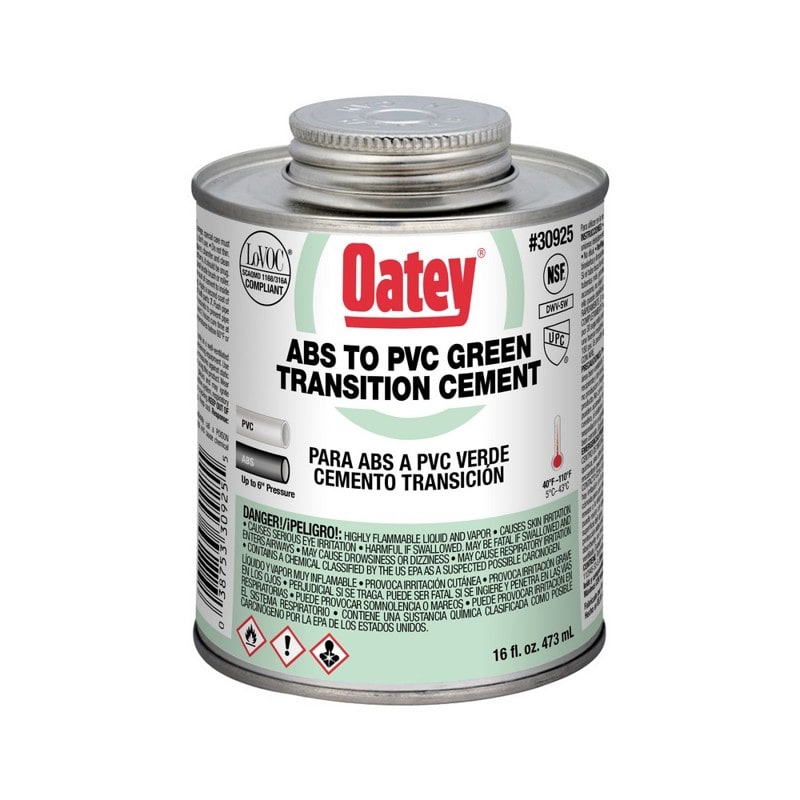 Oatey 16 Oz Abs To PVC Transition Green Cement 12 Ea/ Case image 4