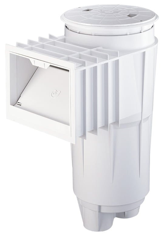 Pentair Bermuda Skimmer 2in Slip Ports, White, Gunite  