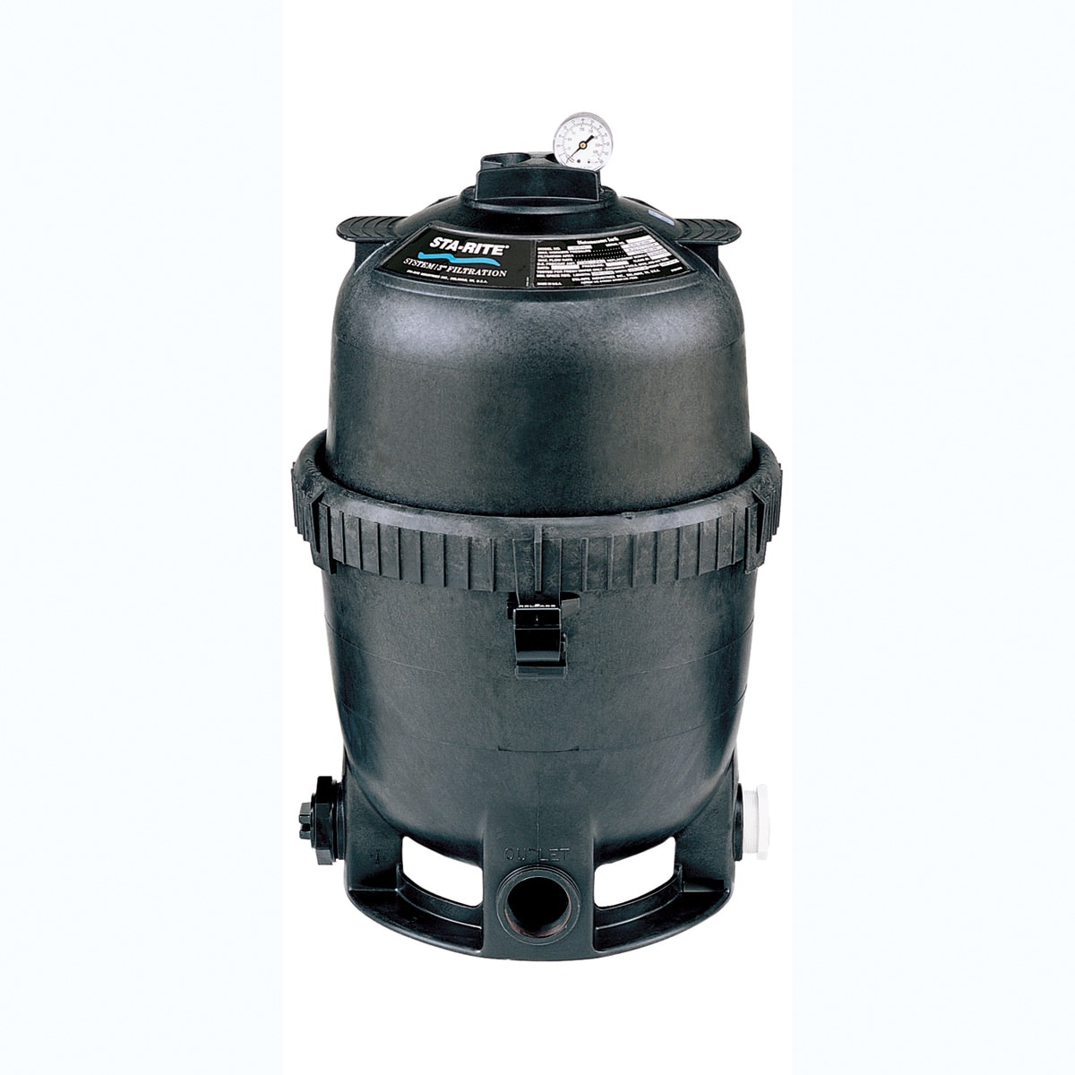 Sta-Rite System 2 Modular Media Filters - PLM Series, Cartridge, 150 sq. ft, 150 GPM, 72,000 gallons  