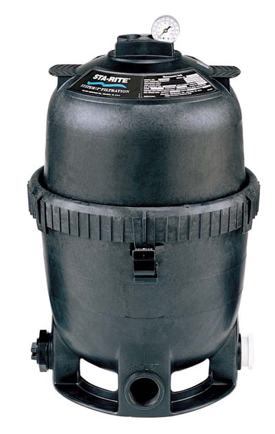 Sta-Rite System 2 Modular Media Filters - PLM Series, Cartridge, 300 sq. ft, 150 GPM, 72,000 gallons  