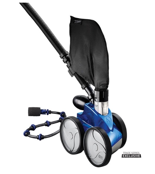 Polaris TR36P Pressure Inground Pool Cleaner, Classic Black, All-Wheel Belt Drive, Single Chamber & Bonus Zipper Bag  