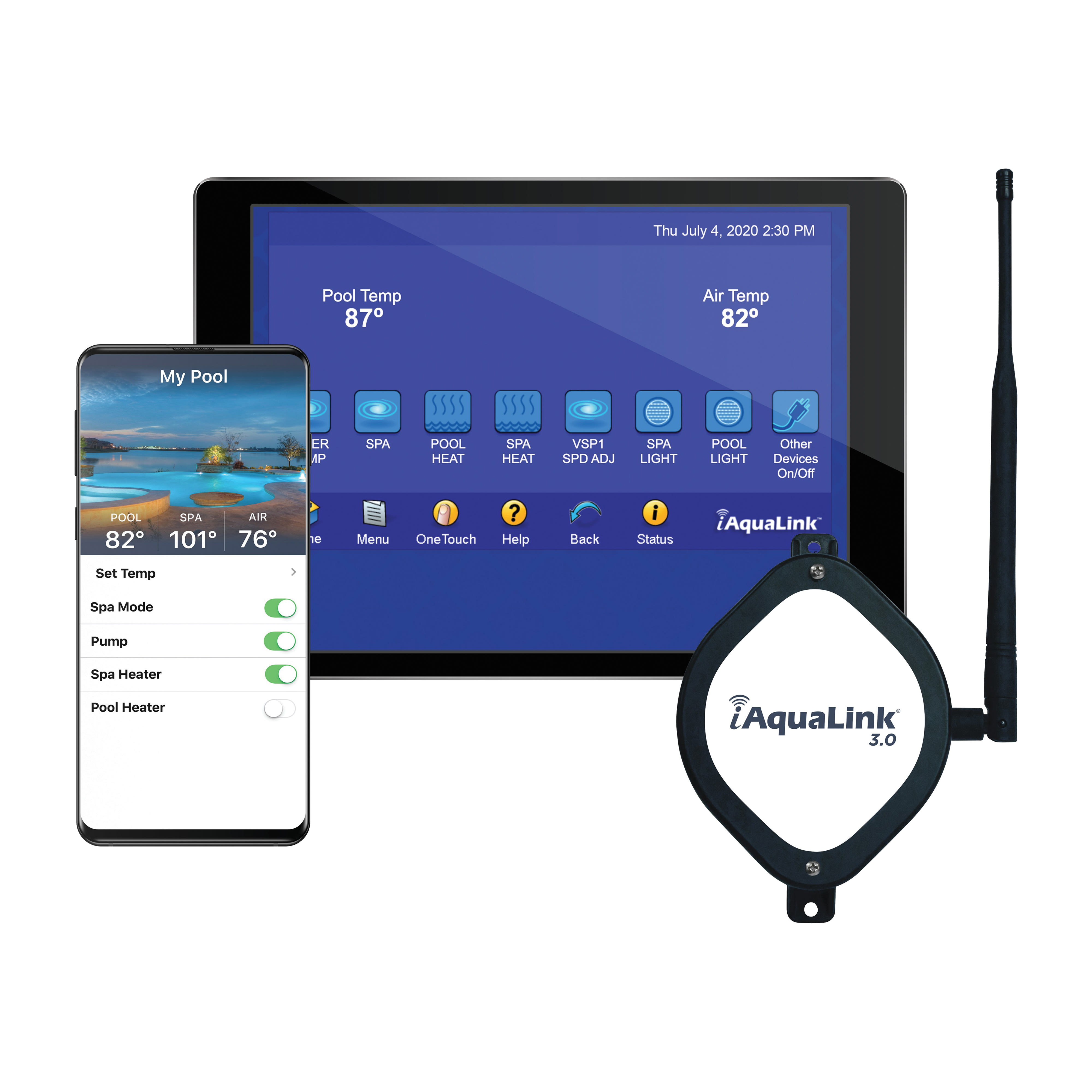 Polaris Aqualink Upgrade & Conversation Kits, Polaris EOS/SOL Pool/Spa 8, iAqualink App, 120 V | IQ-POL-RSPS8