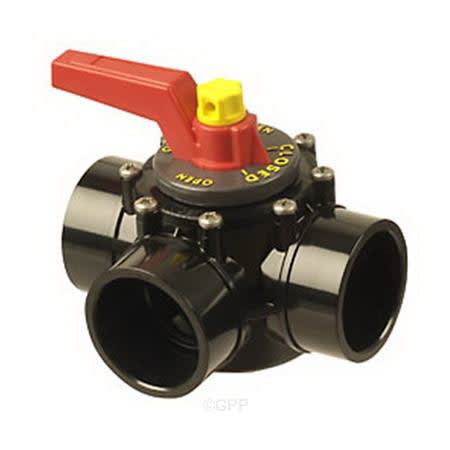 Praher High Heat 3 Port Cpvc Valve , 1-1/2in-2in  