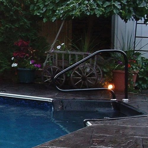 Saftron 48in Classic Figure 4 Four Bend Return To Deck White  Rtd-448-W