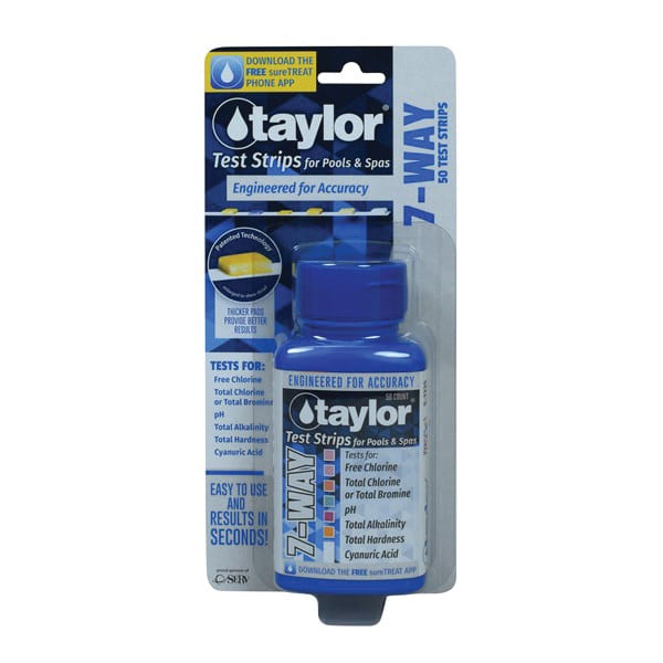 Taylor 7-Way Test Strips Free Chlorine, 50 Strips image 2