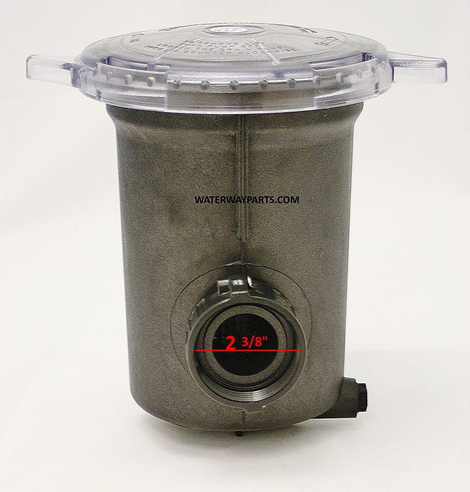 Waterway 6in Pump Trap Assembly, 1.5in x 1.5in  