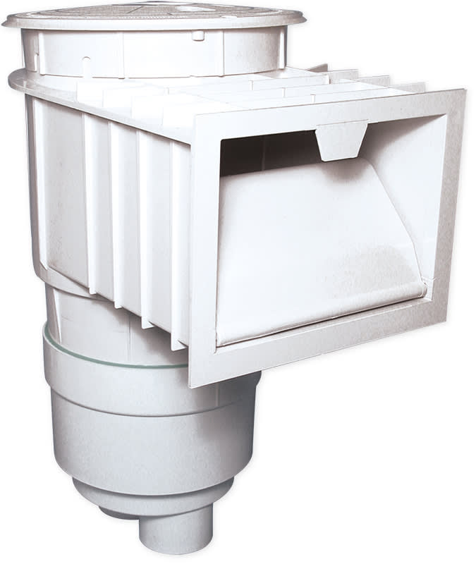 Waterway Renegade Gunite Skimmer with Equalizer - 2-1/2in Spigot x 2in S x 2in NPT, White  