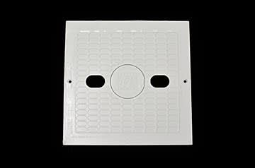 Waterway 10" Square Renegade Skimmer Lid & Mounting Ring Assembly, White | 540-6490WW