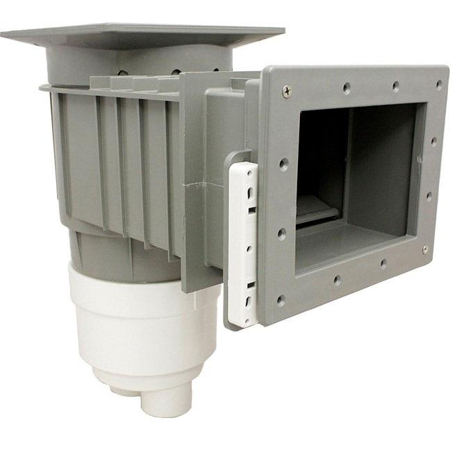 Waterway Renegade Standard Vinyl Liner Skimmer, 2 Port, Square Lid, 2in Socket, Gray 