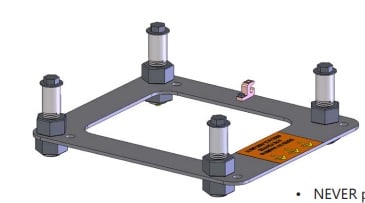 Aqua Creek Pro Series Standard Concrete Deck Anchor Kit for Ranger 2 and Admiral Lifts | F-04CAJP - product image