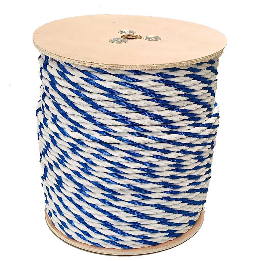 3/4" X 300' Twisted Rope Blue/White - product image