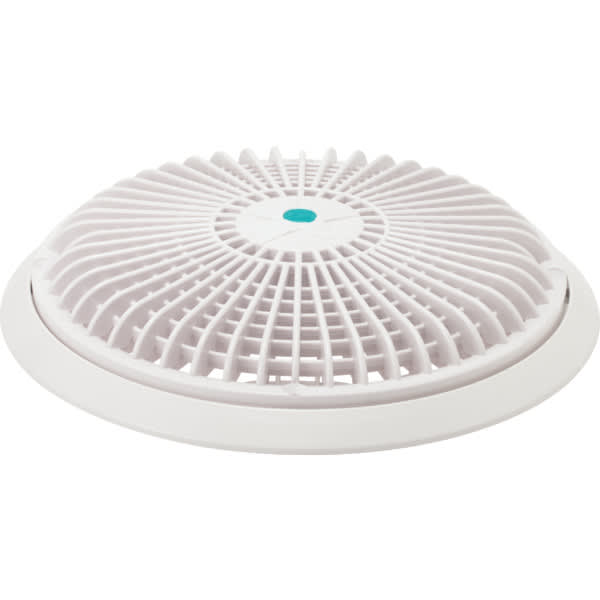 AquaStar 10" Round Star Sumpless Suction Outlet Cover, Universal Adapter Kit and Mud Frame, White A10RCFR101 image 2