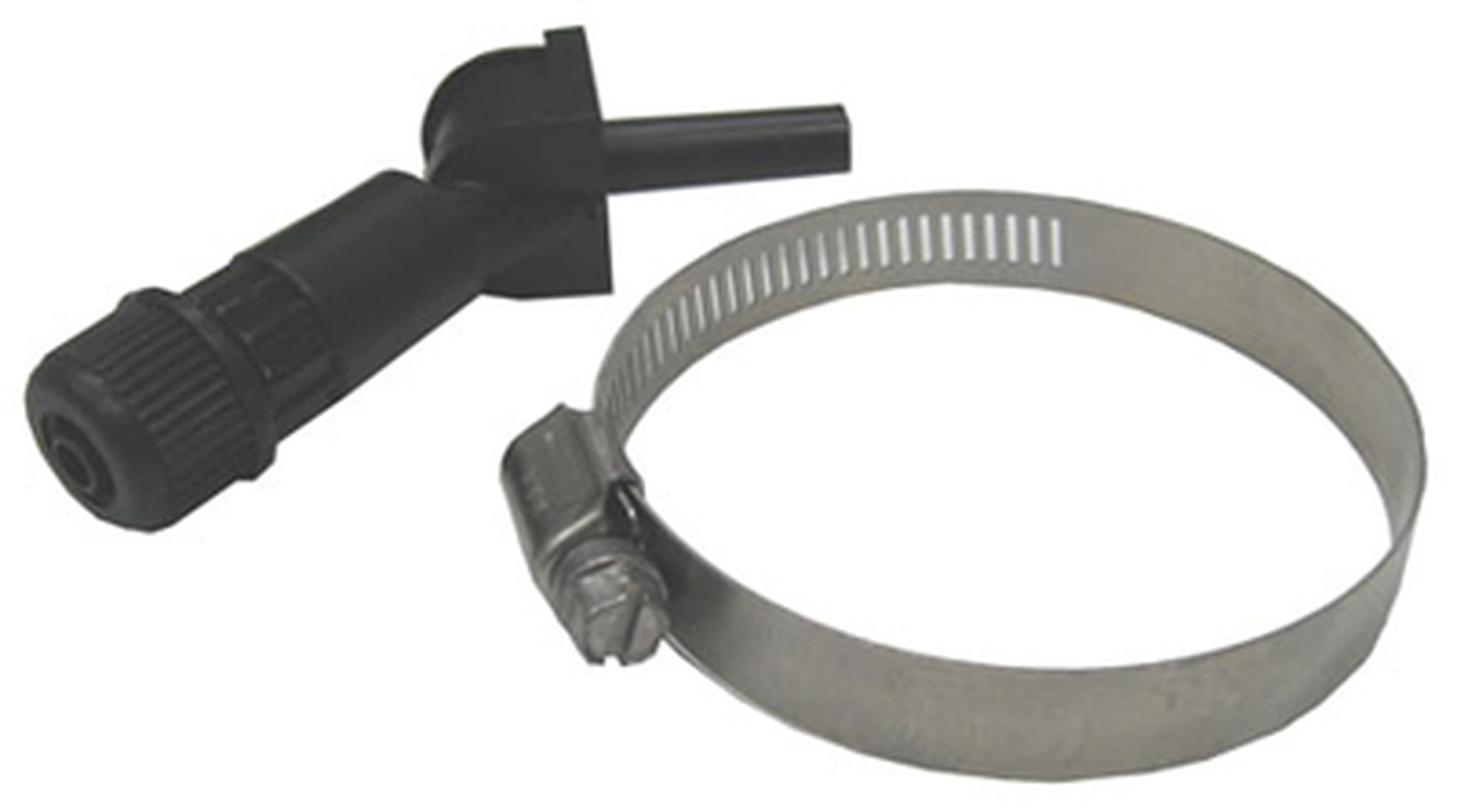 Blue White 3/8in Threadless Injector Fitting, f/3/8in Tube, Includes Gasket and SS Clamp  