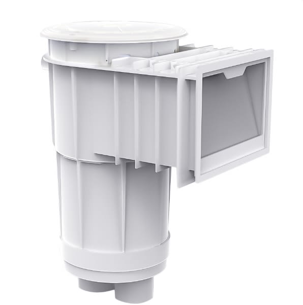 CMP In Ground Skimmer (W Style) 2In Spigot X 2-1/2" Slip With Valve, White - product image