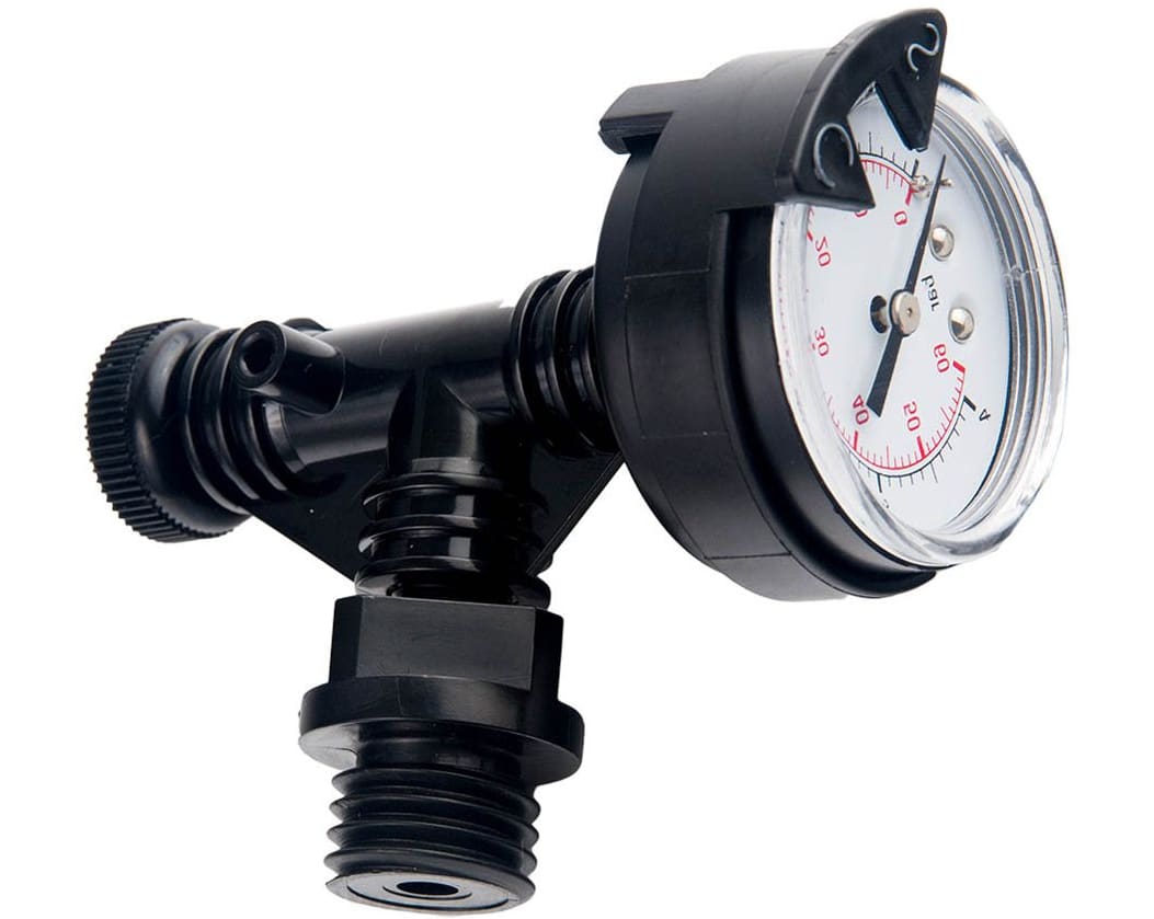 CMP Air Relief Tee Valve w/ Gauge  