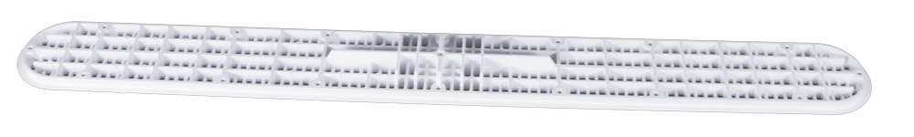CMP 32In Channel Drain Cover W/Screws, White image 2