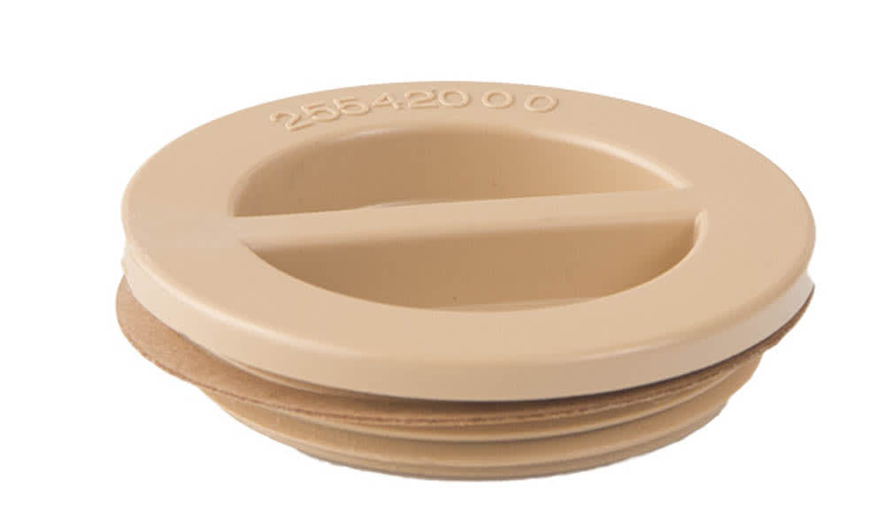 CMP 1.5In NPT Flat Plug, Tan - product image