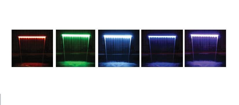 Cmp 18" Led Waterfall, Back Port, 6" image 2