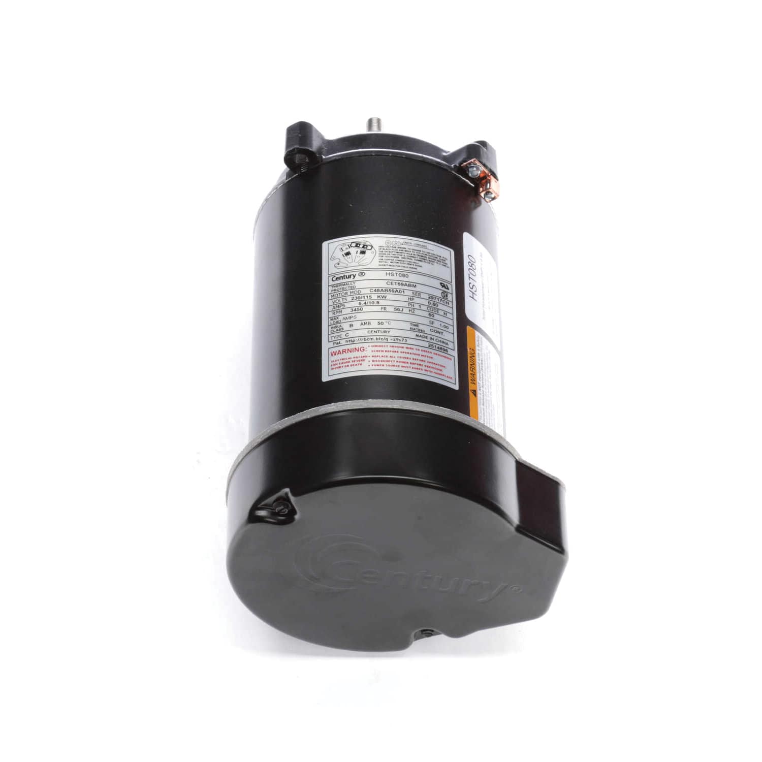 Century Centurion Pro Pump Motor 0.8 hp Single-Phase 115/230V 56J Round | HST080 image 4