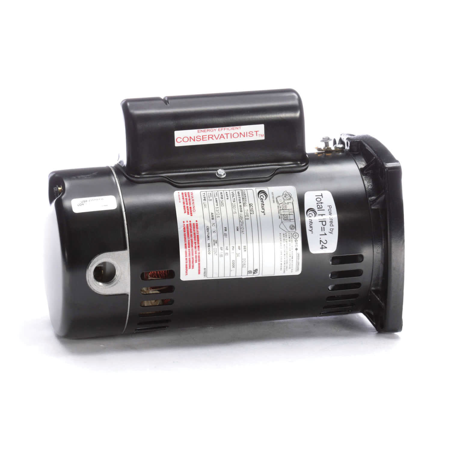 Century Pump Motor .75HP 1Ph 60Hz 230/115V 48Y Frame | QC1072 image 3