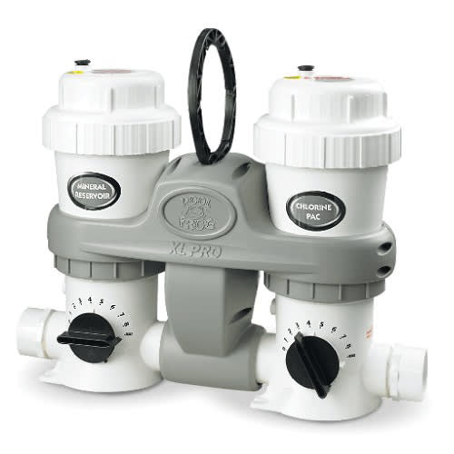 King Pool Frog XL Pro Mineral and Chlorine Feeder, Two Vessels in 1 image 2