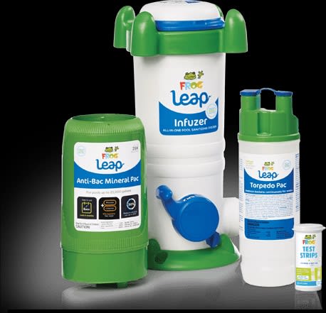 King Frog Leap Model 7820 Mineral and Chlorine Infuzer, Single Chamber Feeds Mineral Pack and Pre-Filled Torpedo Pac Chlorine Cartridges (01-03-7937)