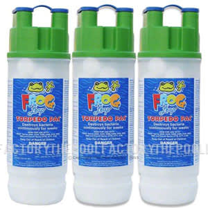 Leap Frog 4lb Torpedo Pac, Prepacked Chlorine Cartridge, Fits King 7850 Frog Leap Twin - product image