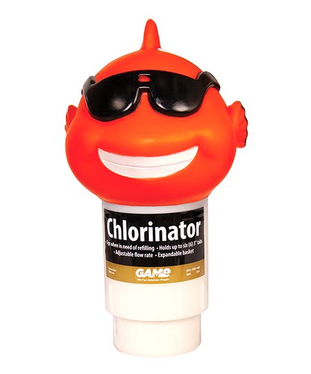 GAME Clownfish Large Floating Chlorinator, for Pool or Spa, 1" Tablets or (5) 3" Tabs - product image