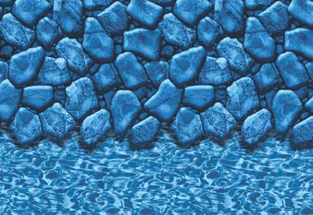 GLI 15'x30' Oval Boulder/RiverRock Overlap AG Liner 48"-52" Wall - product image