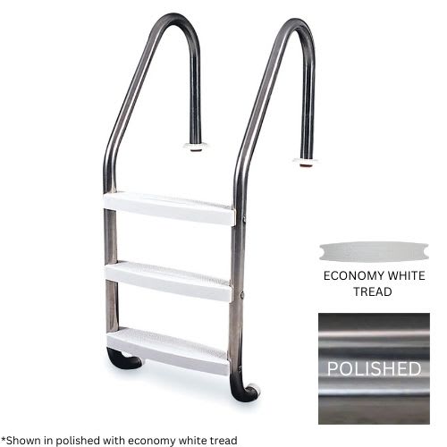 Global 3 Tread Economy Ladder .049 with White Treads - product image