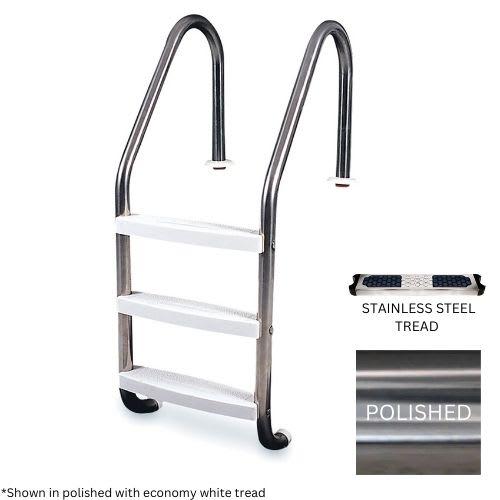 Global 3 Tread Economy Ladder .049 with Stainless Steel Treads - product image