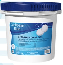 Caribbean Blue 3" Chlor-Guard Tabs, 25 lb Pail - product image