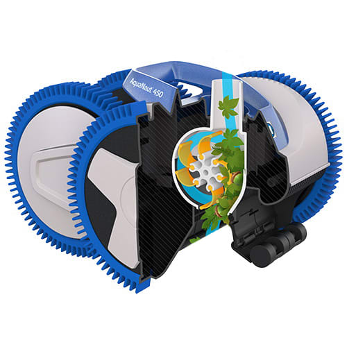 Hayward AquaNaut 450 Pool Cleaner, 4 Wheel Drive, 40’ Hose, 0.5 HP or 35 GPM, Pools up to 20ft x 40ft  