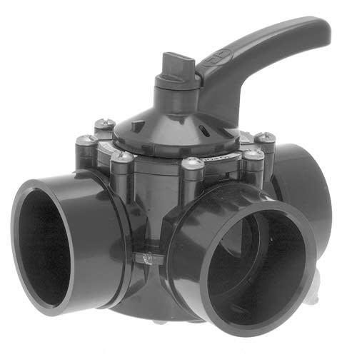 Hayward 3 Port 1&1/2-2 Div Vlv W/Union - product image